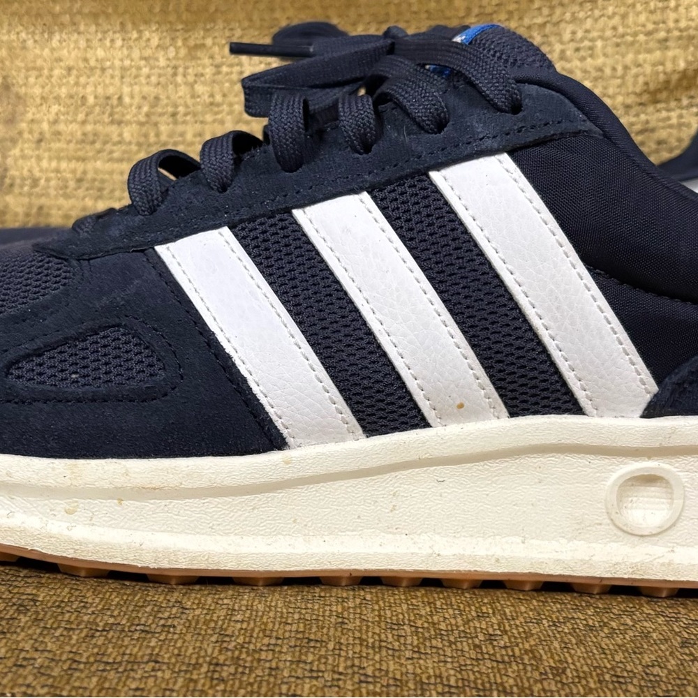 Adidas Dark Blue and White Athletic Shoes Cloudform Comfort
